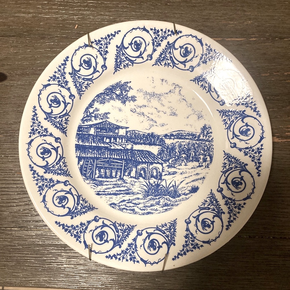Oxford Blue Onion Salad Plate 9 “ Across, Made in Brazil